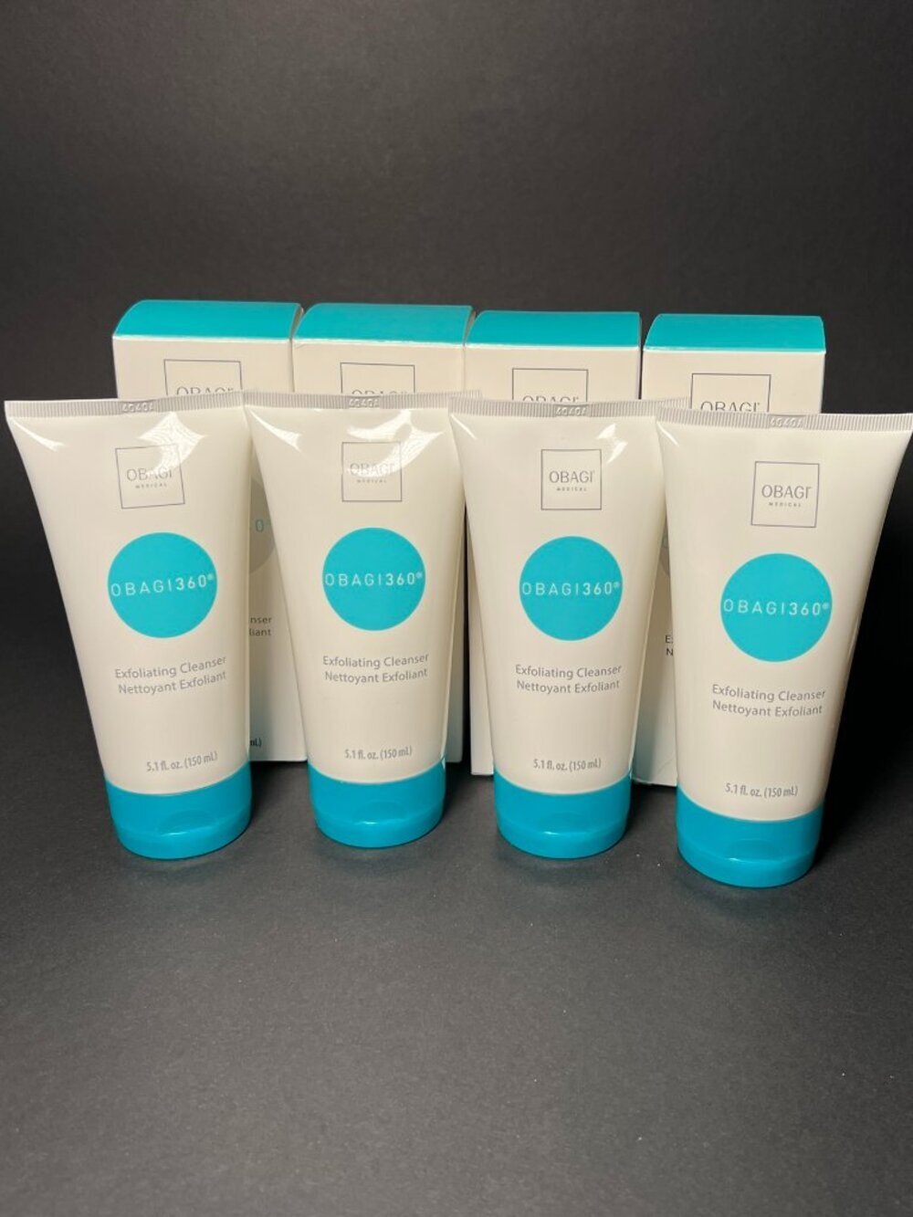 4 * Obagi 360 Exfoliating Cleanser Clogged Pores Smooth Radiant Complexion